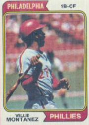 1974 Topps Baseball Cards      515     Willie Montanez